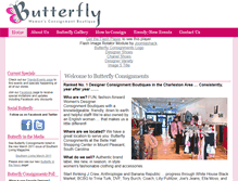 Tablet Screenshot of butterflyconsignments.com